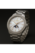 Celestial Grace Luna luxury watch with celestial moonlight-inspired dial and precision craftsmanship
